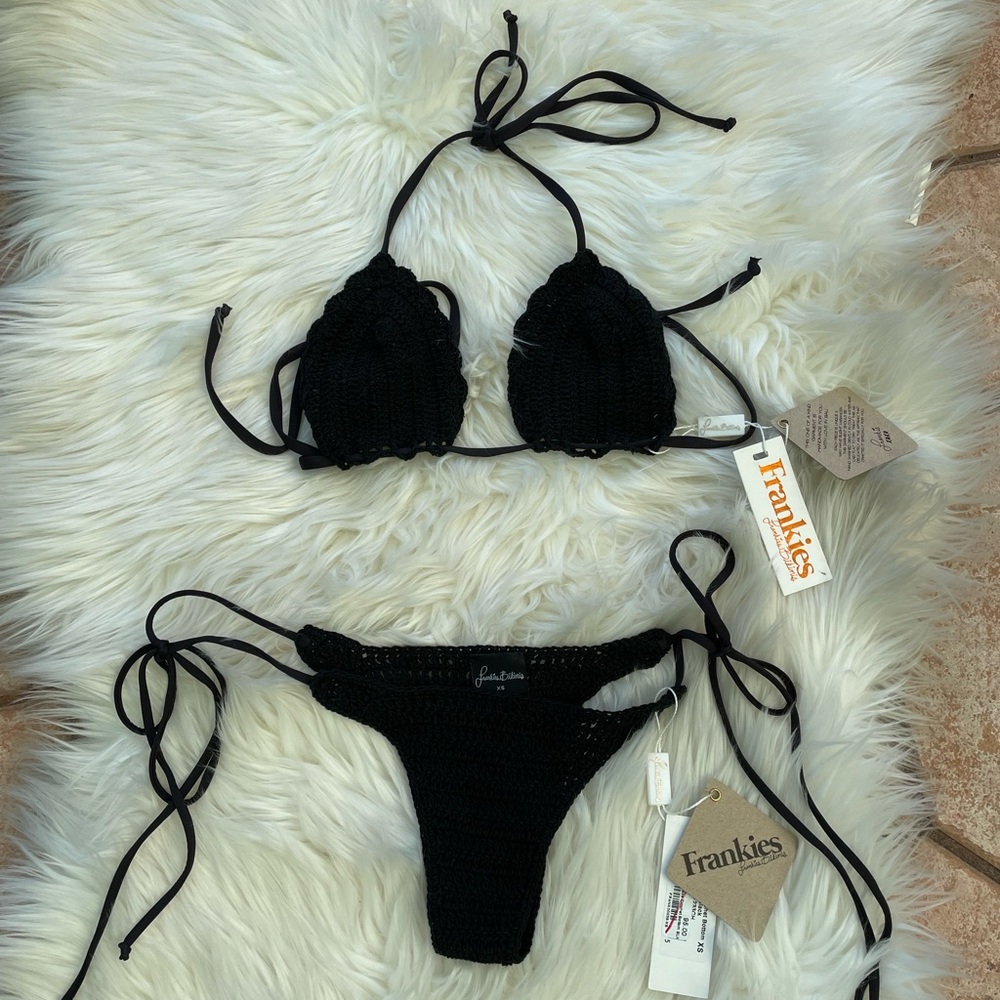 Crocheted bikini set